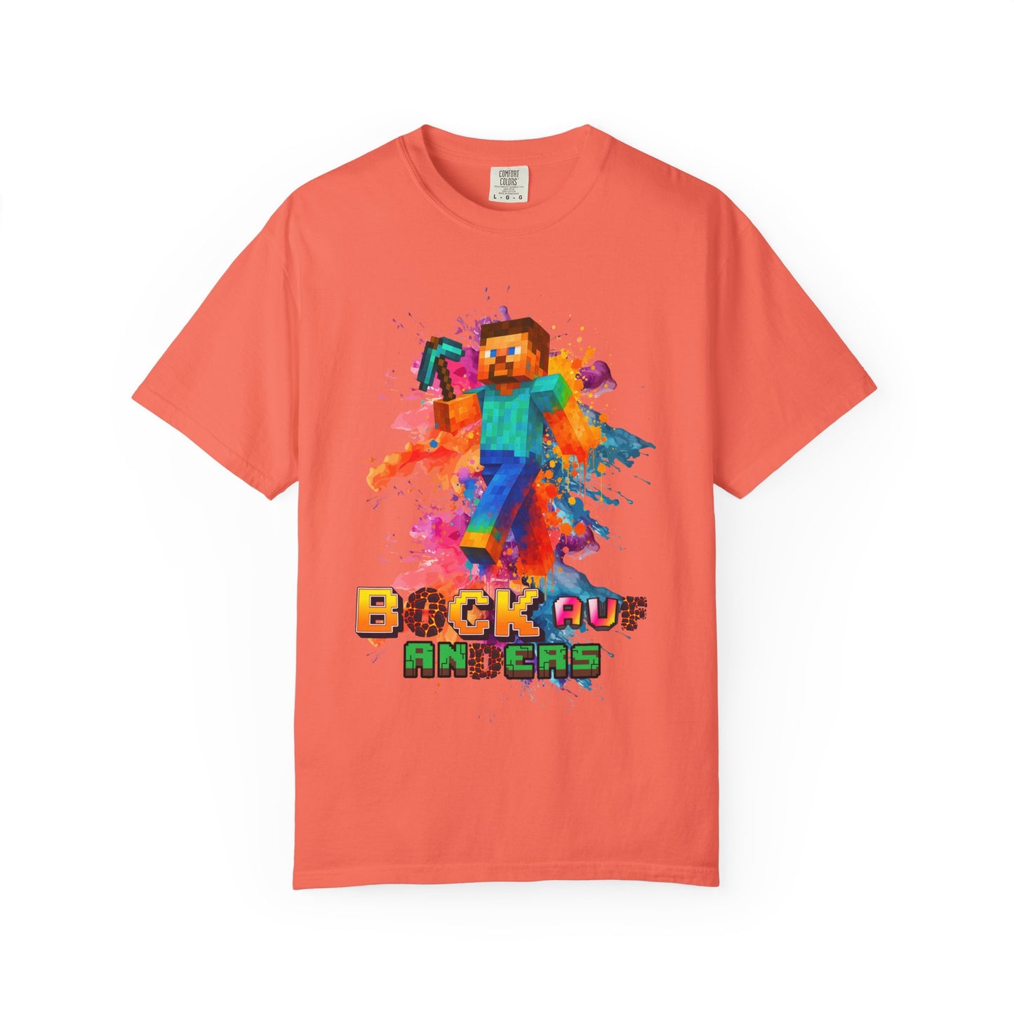 Colorful Gamer T-Shirt - Back to Different Minecraft Design