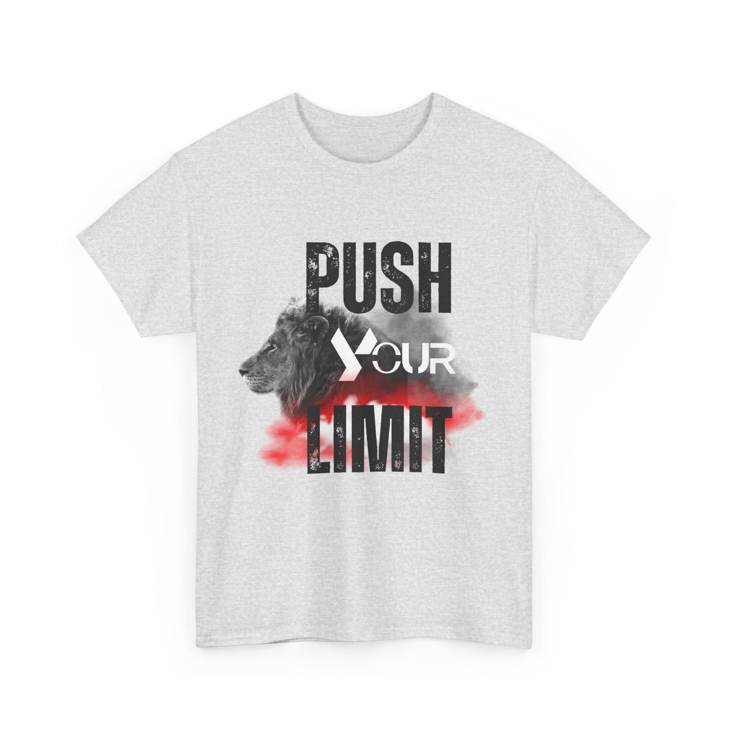 Motivational Unisex Heavy Cotton Tee - "Push Your Limit"