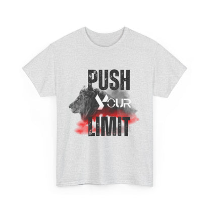 Motivational Unisex Heavy Cotton Tee - "Push Your Limit"