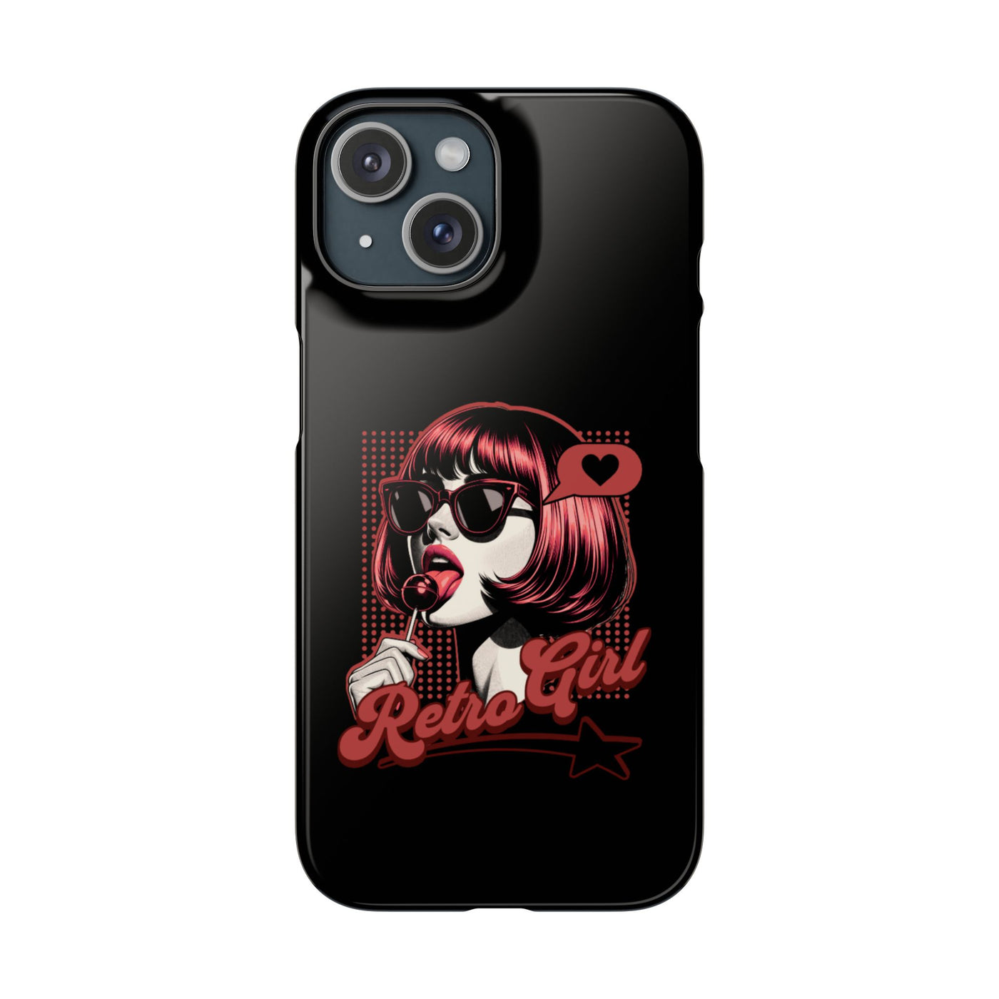 Retro Girl Snap Case Handyhülle