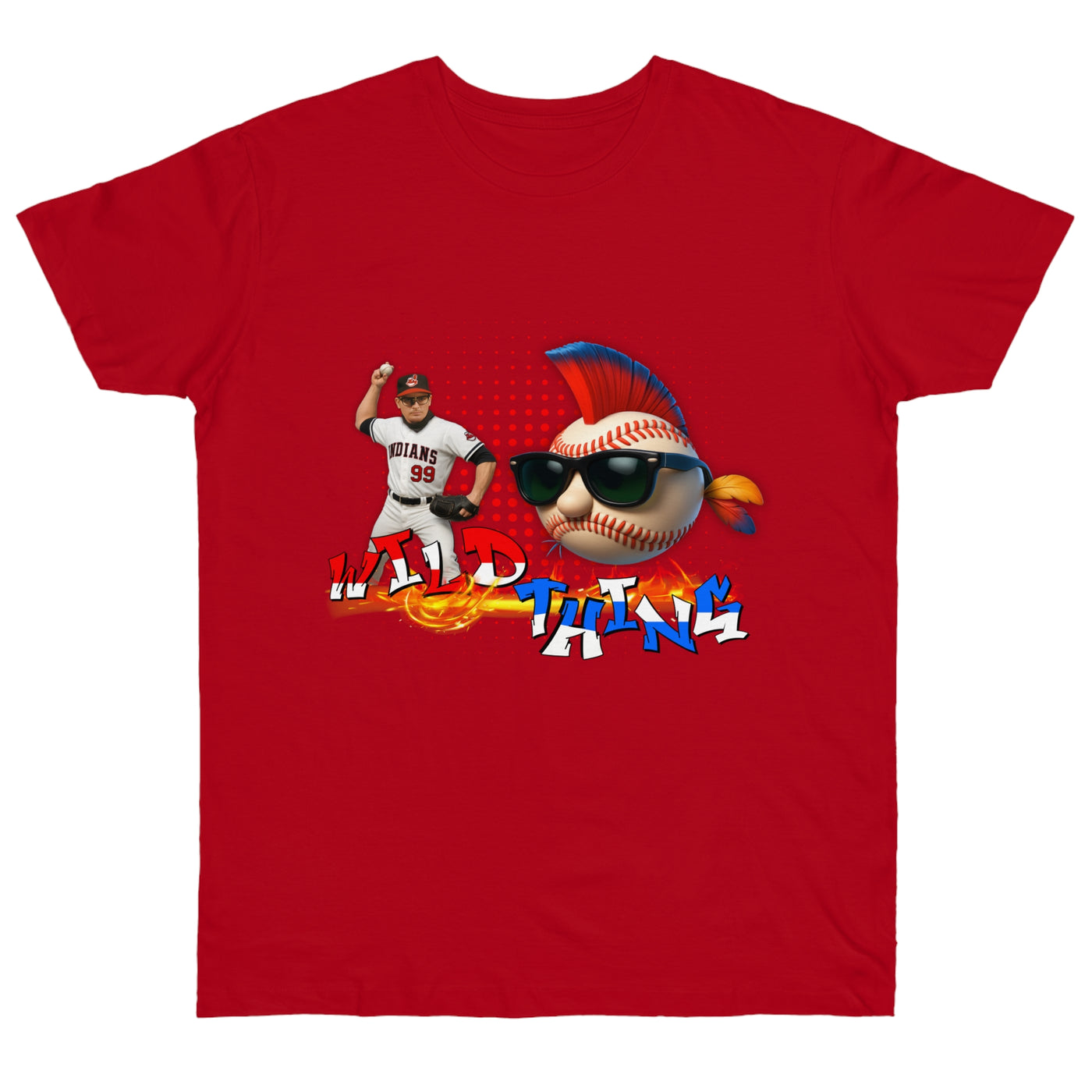 Charlie Sheen Wild Thing  - Baseball Fan T-Shirt
