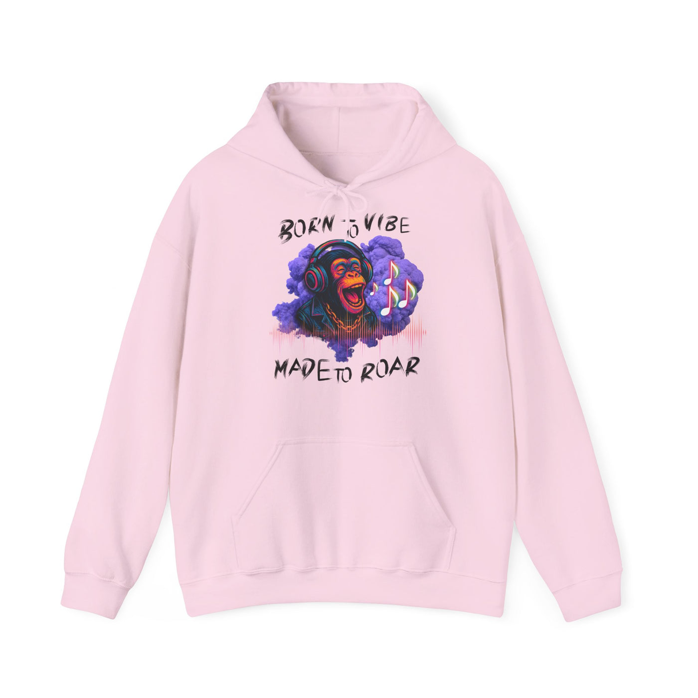 Born to Vibe Unisex Heavy Blend™ Hooded Sweatshirt - Made to Roar Monkey - Monkey 
