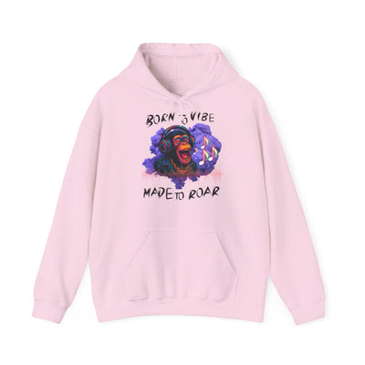 Born to Vibe Unisex Heavy Blend™ Hooded Sweatshirt - Made to Roar Monkey - Monkey 