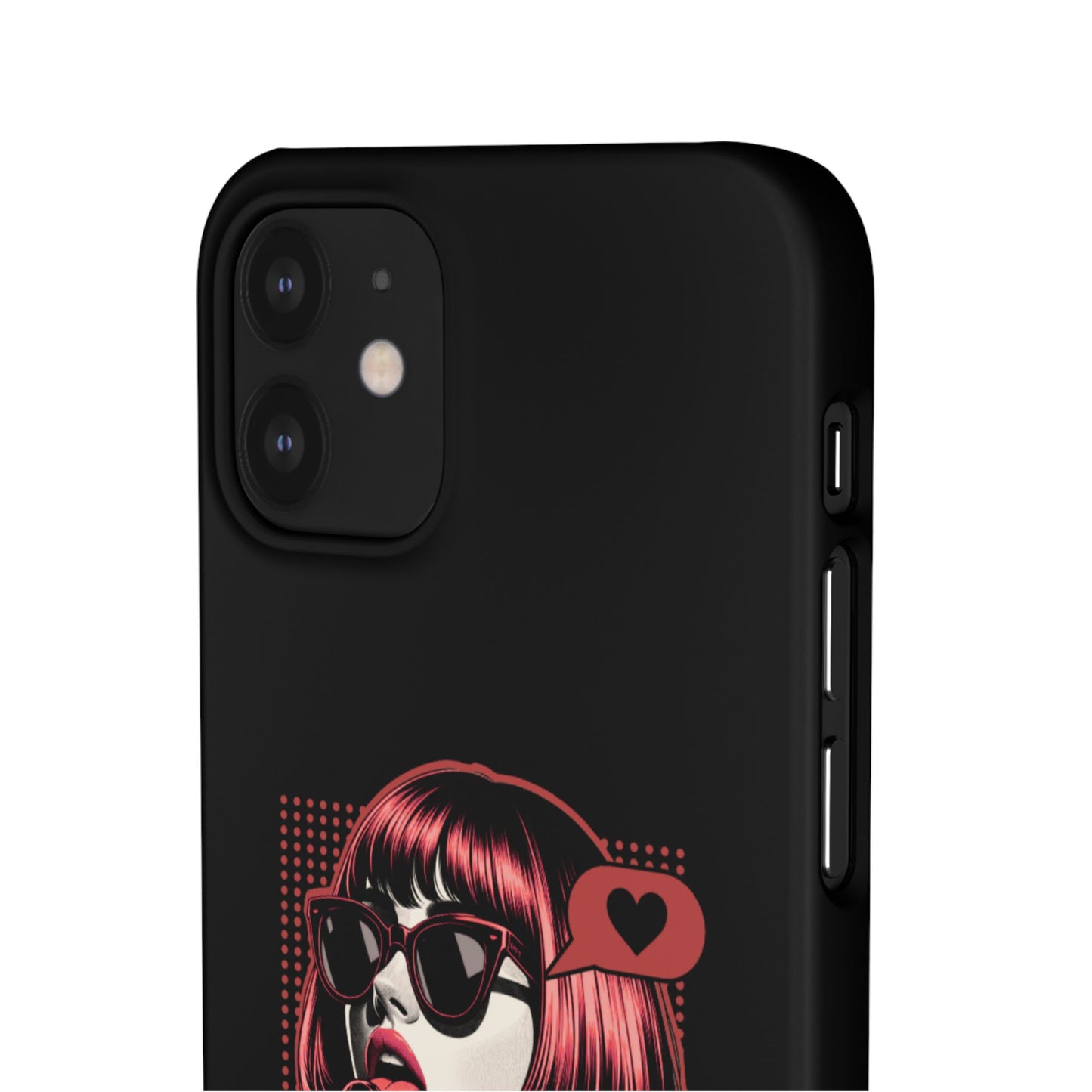 Retro Girl Snap Case Handyhülle