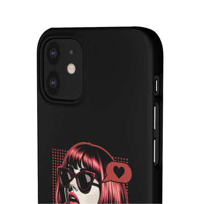 Retro Girl Snap Case Handyhülle