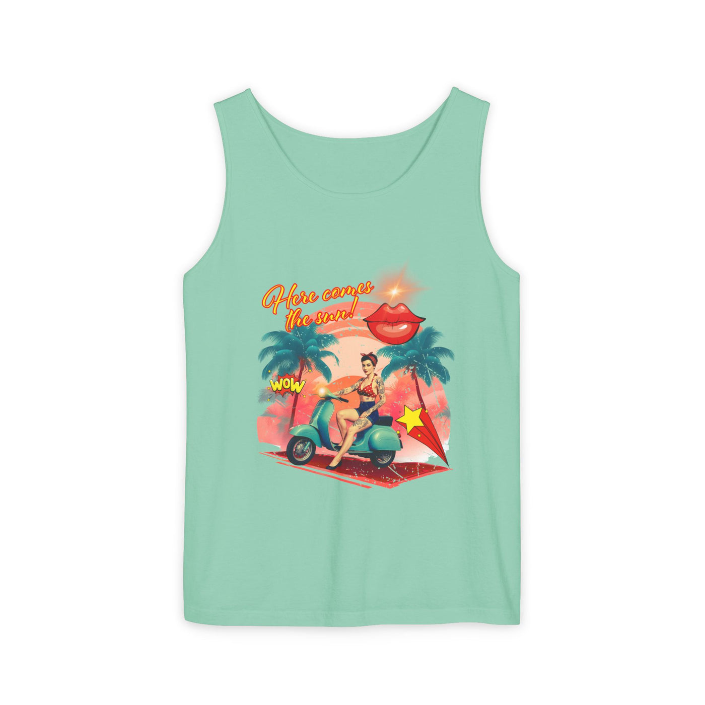 Retro Summer Vibes Tank Top Here comes the sun
