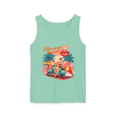 Retro Summer Vibes Tank Top Here comes the sun