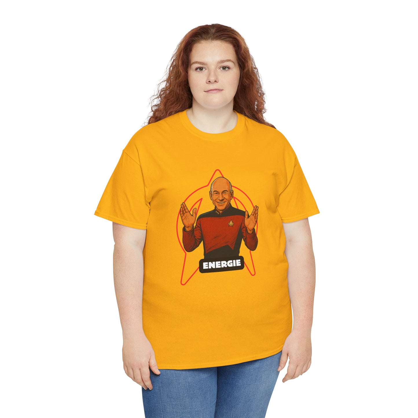 Energie Unisex Heavy Cotton Tee - Perfect for Sci-Fi Fans and Casual Wear