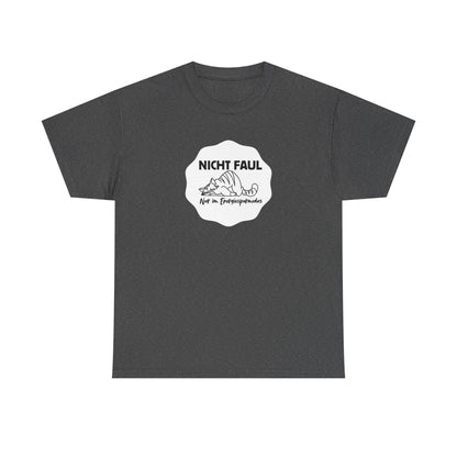 Funny Unisex Tee - "Nicht faul nur im Energiesparmodus"