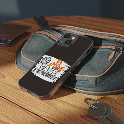 Handyhülle Fake till you make it - Clear Silicone Phone Cases,