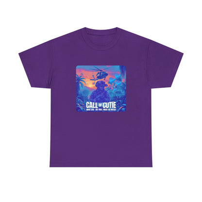 Retro Call of Cutie Unisex Oversized Boxy Tee - Chill Vibes for Game Lovers 