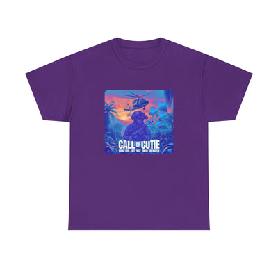 Retro Call of Cutie Unisex Oversized Boxy Tee - Chill Vibes for Game Lovers