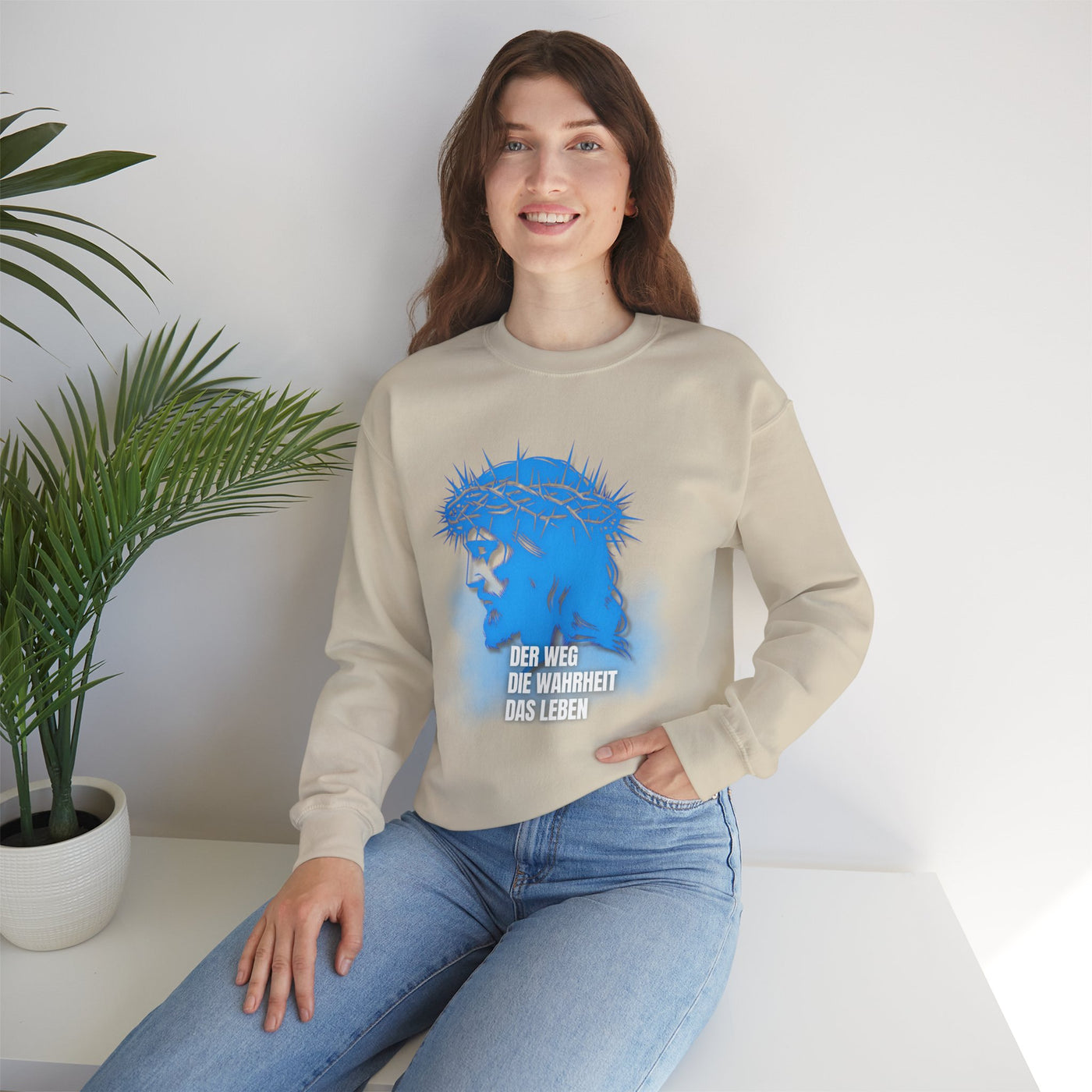 Sweatshirt Jesus "Der Weg - Die Wahrheit - Das Leben"