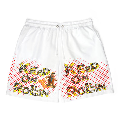 Keep on Rollin' Unisex Swim Shorts, Fun Summer Swim Trunks, Beach Wear