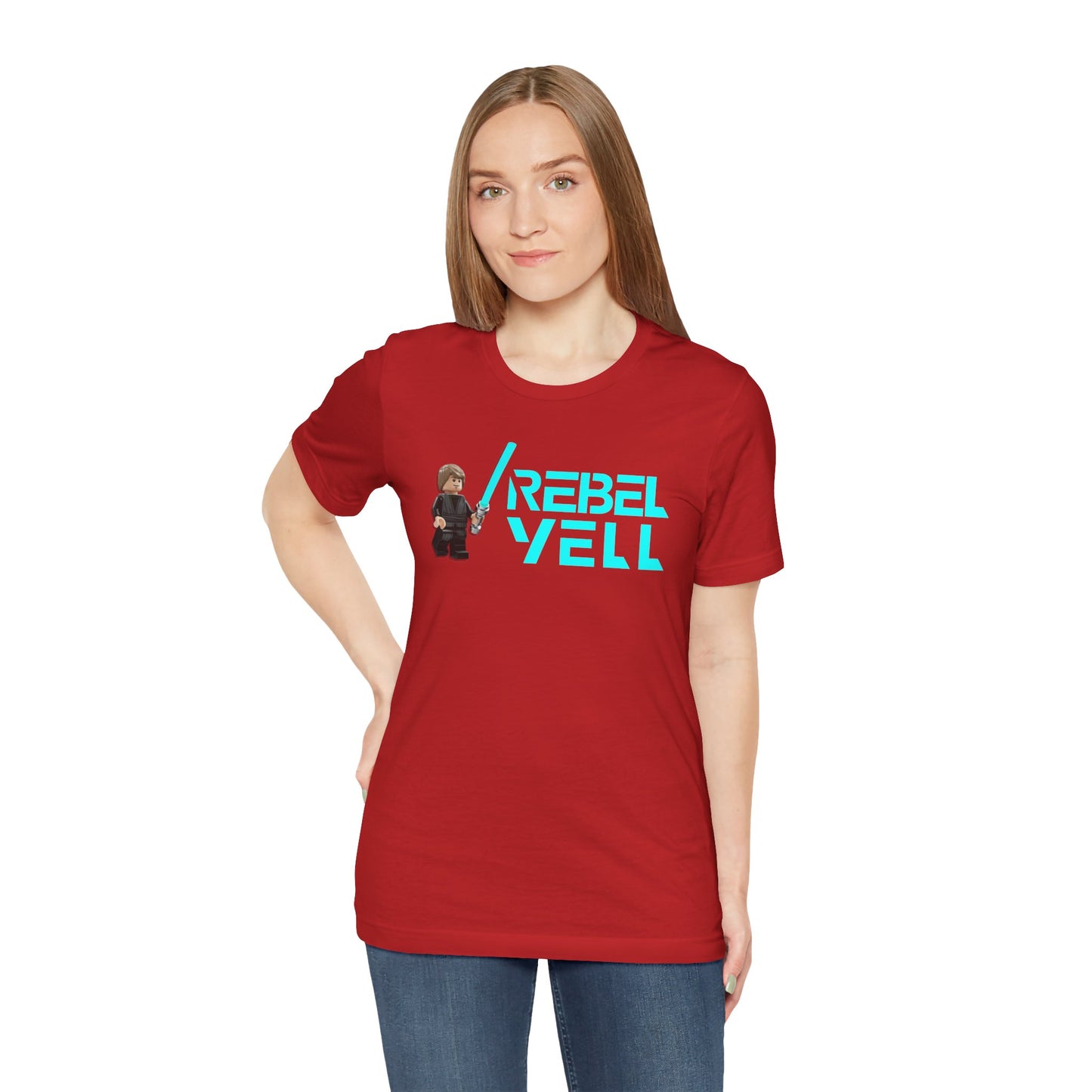 Cool Rebel Yell Luke Skywalker Unisex Jersey Tee - Short Sleeve Graphic T-Shirt for Fans