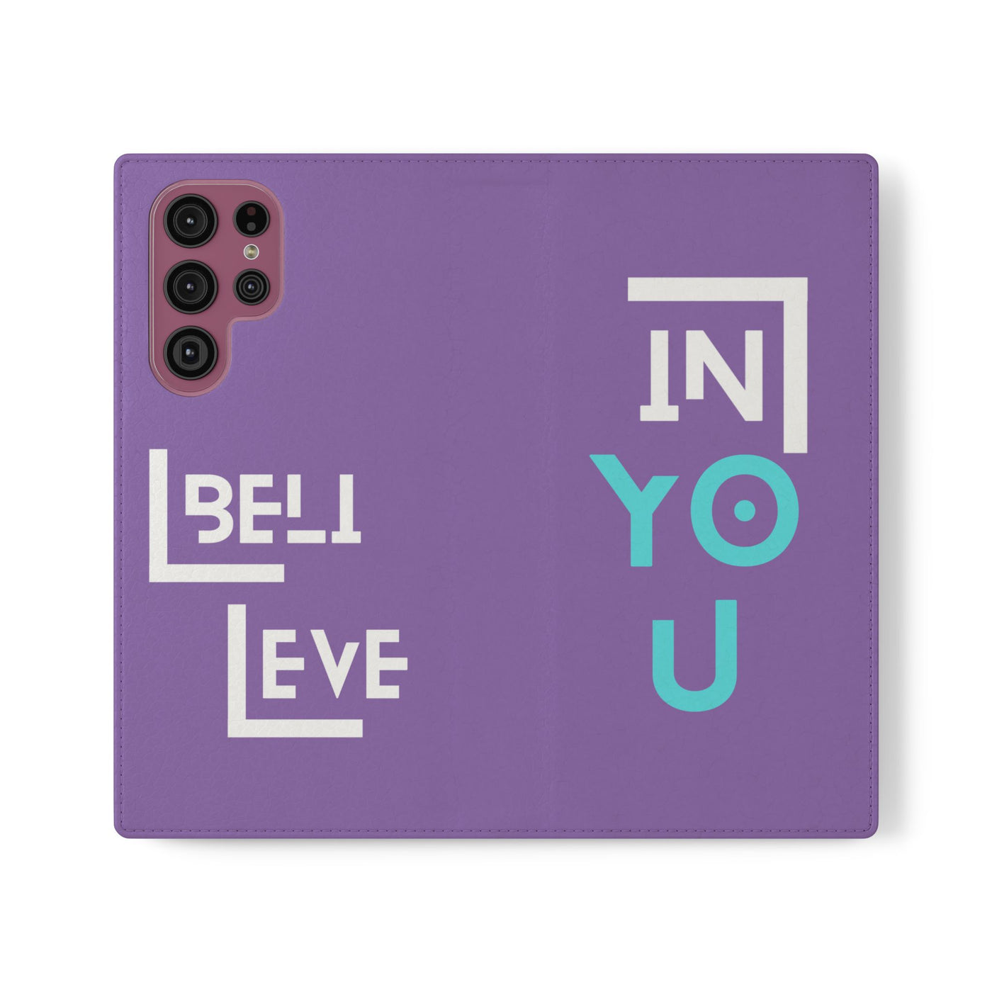 Handyhülle - inspirational Flip Case - 'Believe in You' Phone Cover