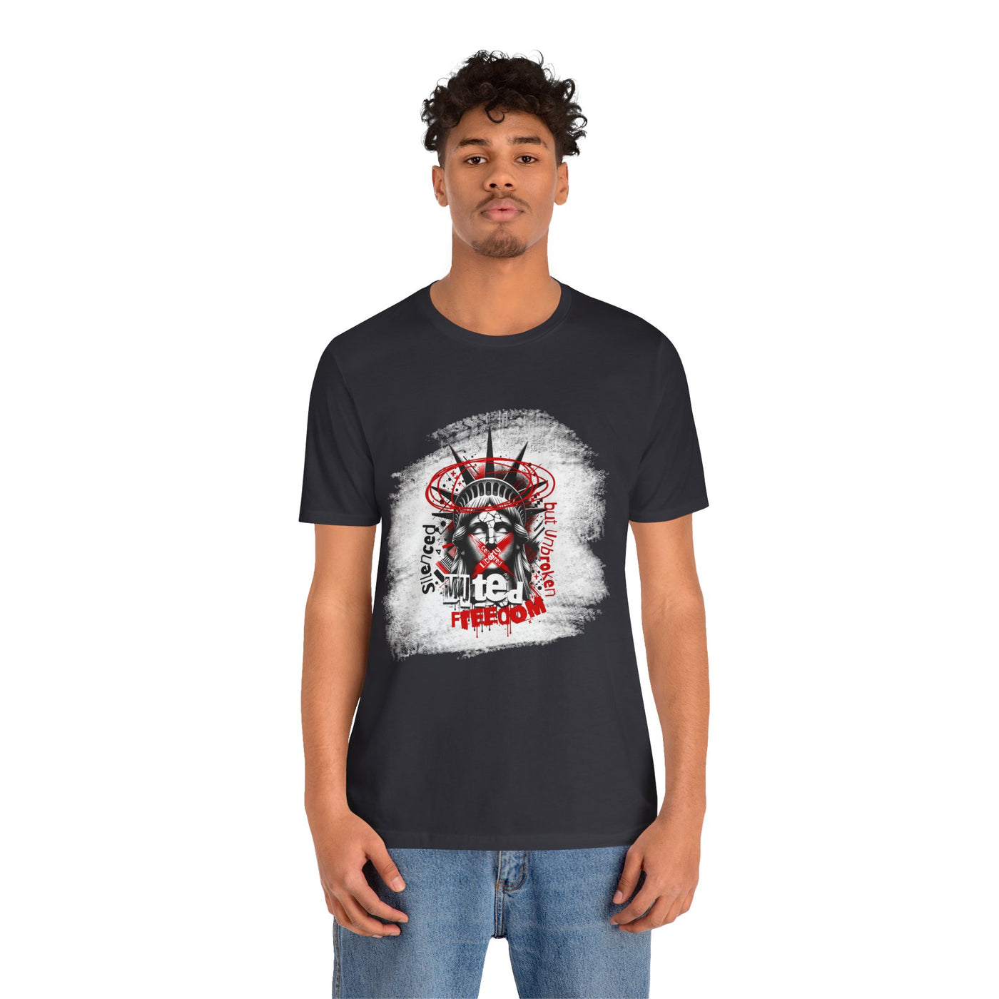 Freedom-Themed Unisex T-Shirt, Statue of Liberty - Freiheitsstatue