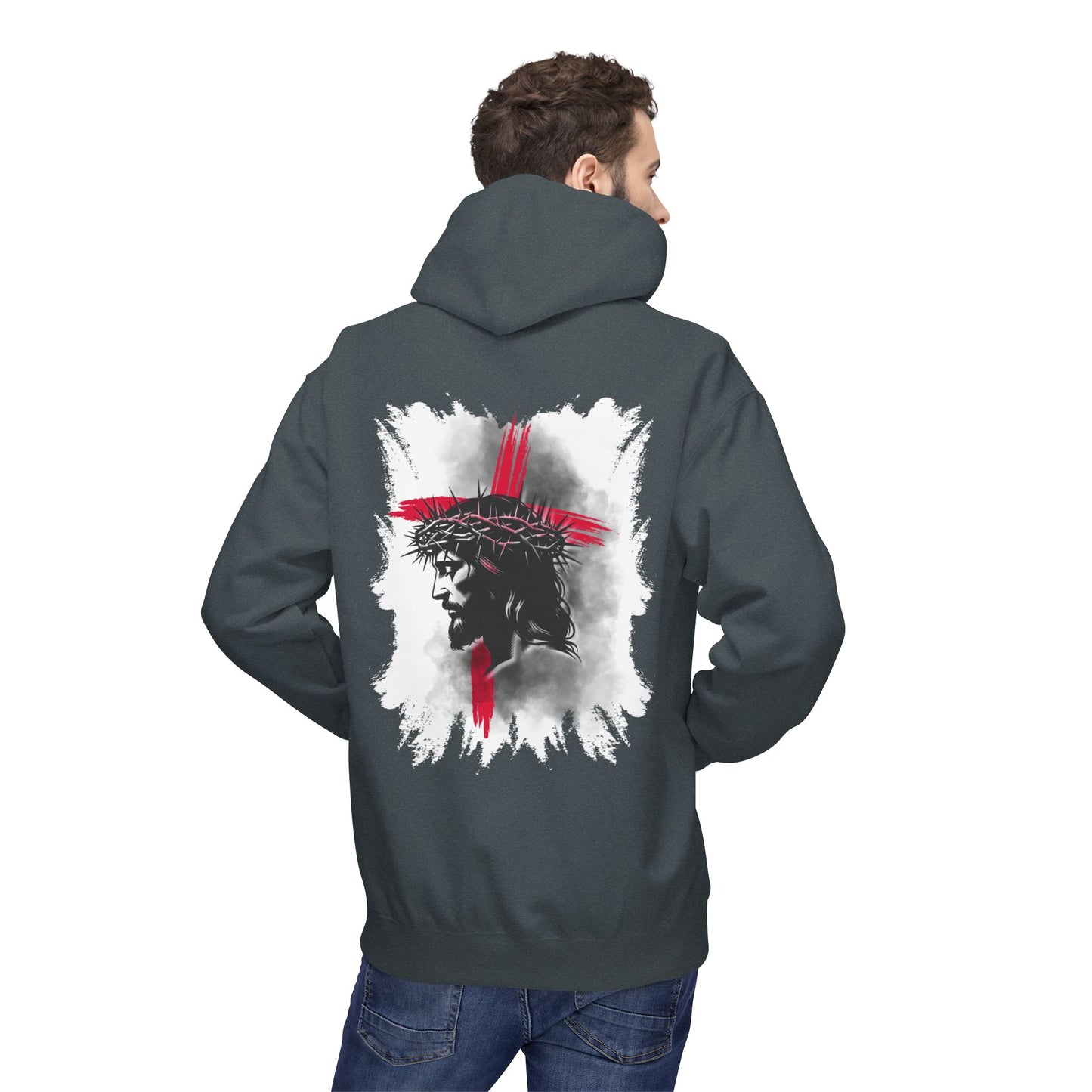 Faith-Inspired Hoodie: Blessed, Saved, Loved - Christian JESUS