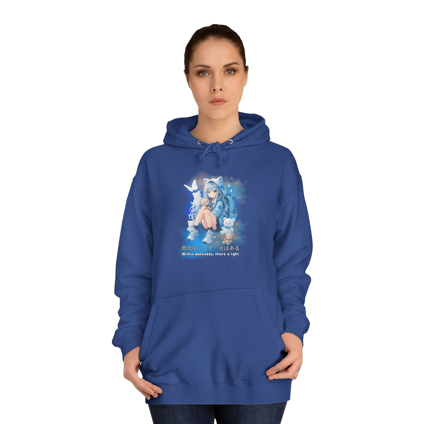 Hoodie, Anime Sweatshirt "Within darkness there is a light"