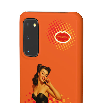 Retro Pin-Up - Handyhülle - Snap Case - Bold 'Wow' Design