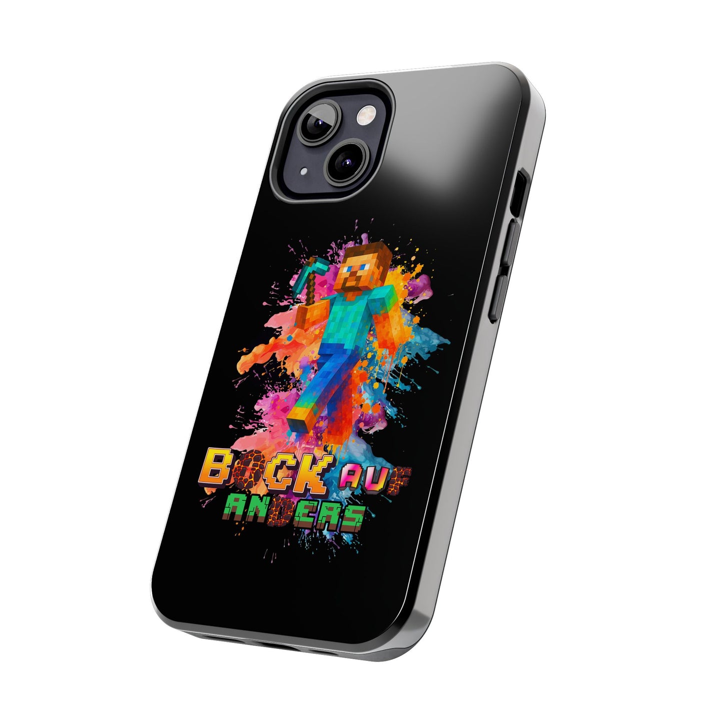 Minecraft Inspired Tough Phone Case - Handyhülle  "Bock auf anders" Colorful Gamer Design