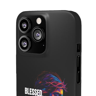 Blessed Saved loved - Snap Case - Jesus