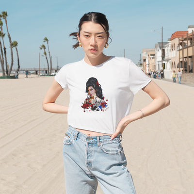 Vintage Graphic Crop Tee - Amy Winehouse Design