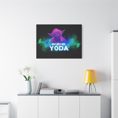 Inspirational Yoda Canvas Art - Modern Wall Decor for Star Wars Fans 