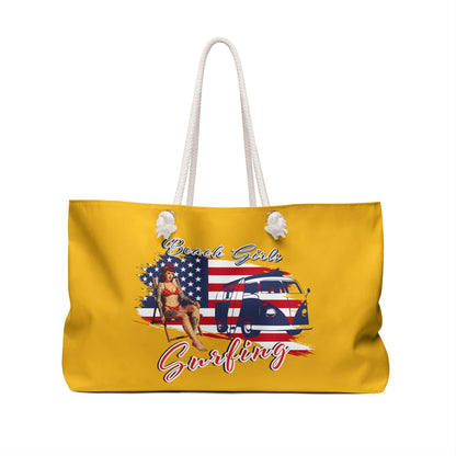 Sunshine Surfing  Beach Girls, Summer Vibe, Travel Bag