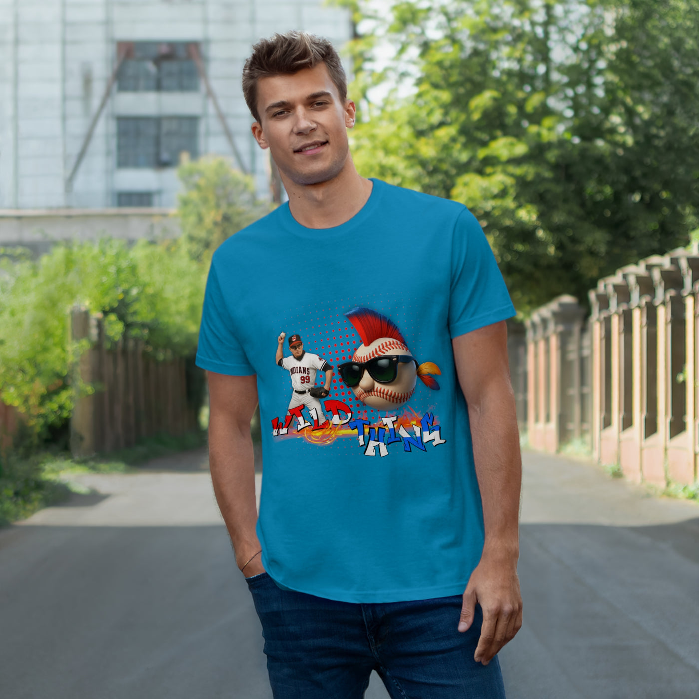 Charlie Sheen Wild Thing  - Baseball Fan T-Shirt