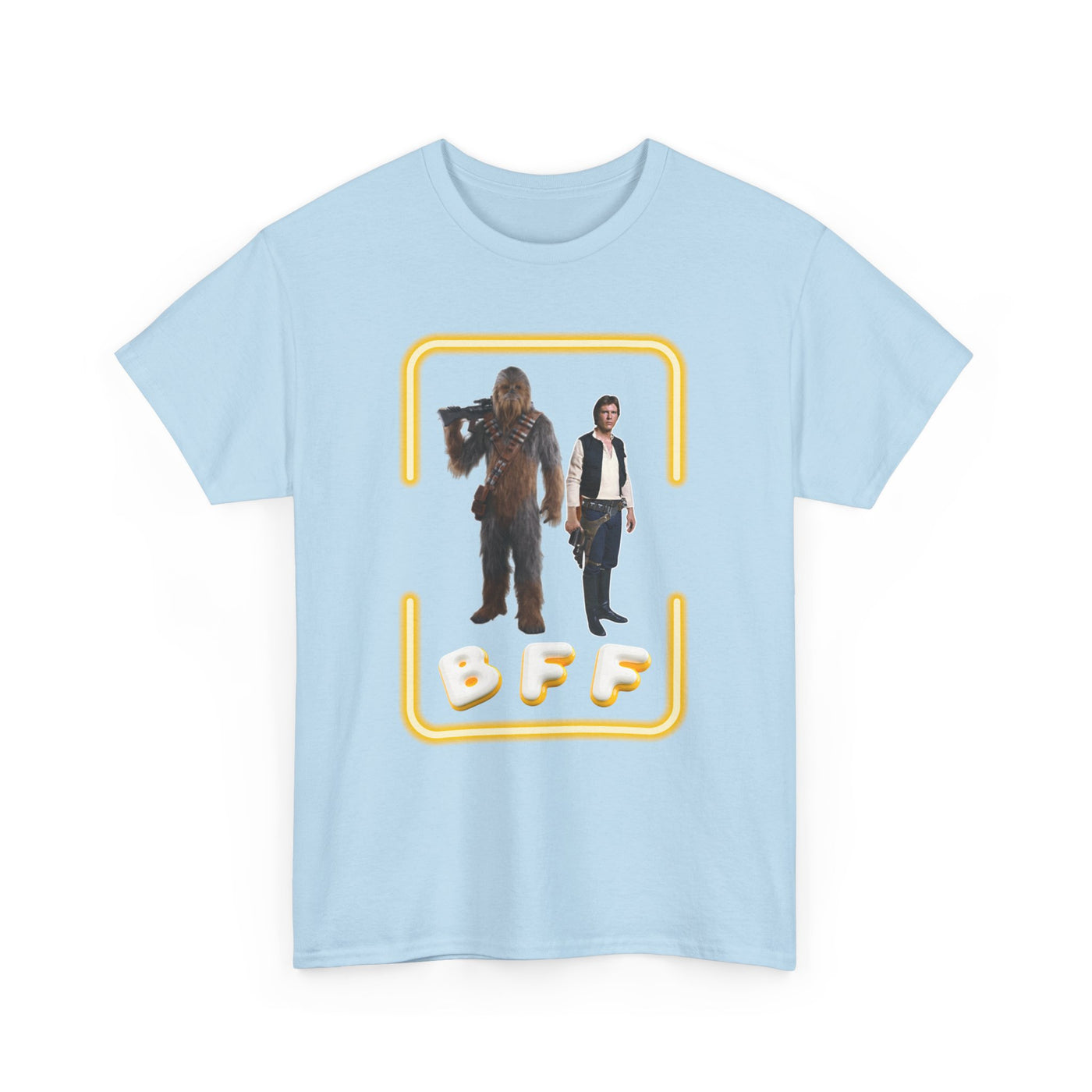 BFF Chewbacca &amp; Han Solo Unisex Heavy Cotton Shirt