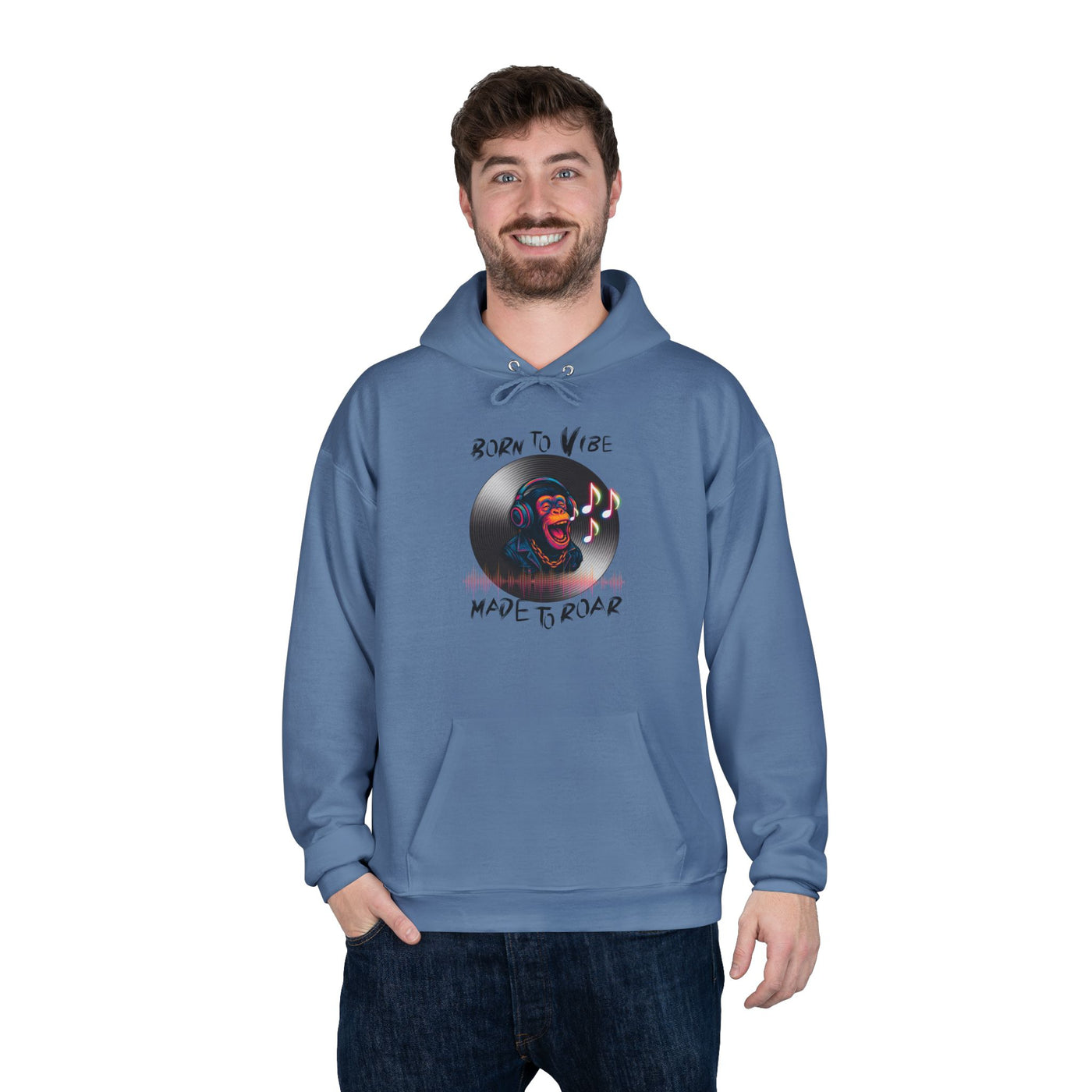 Born to Vibe Hoodie - cool monkey design / Monkey