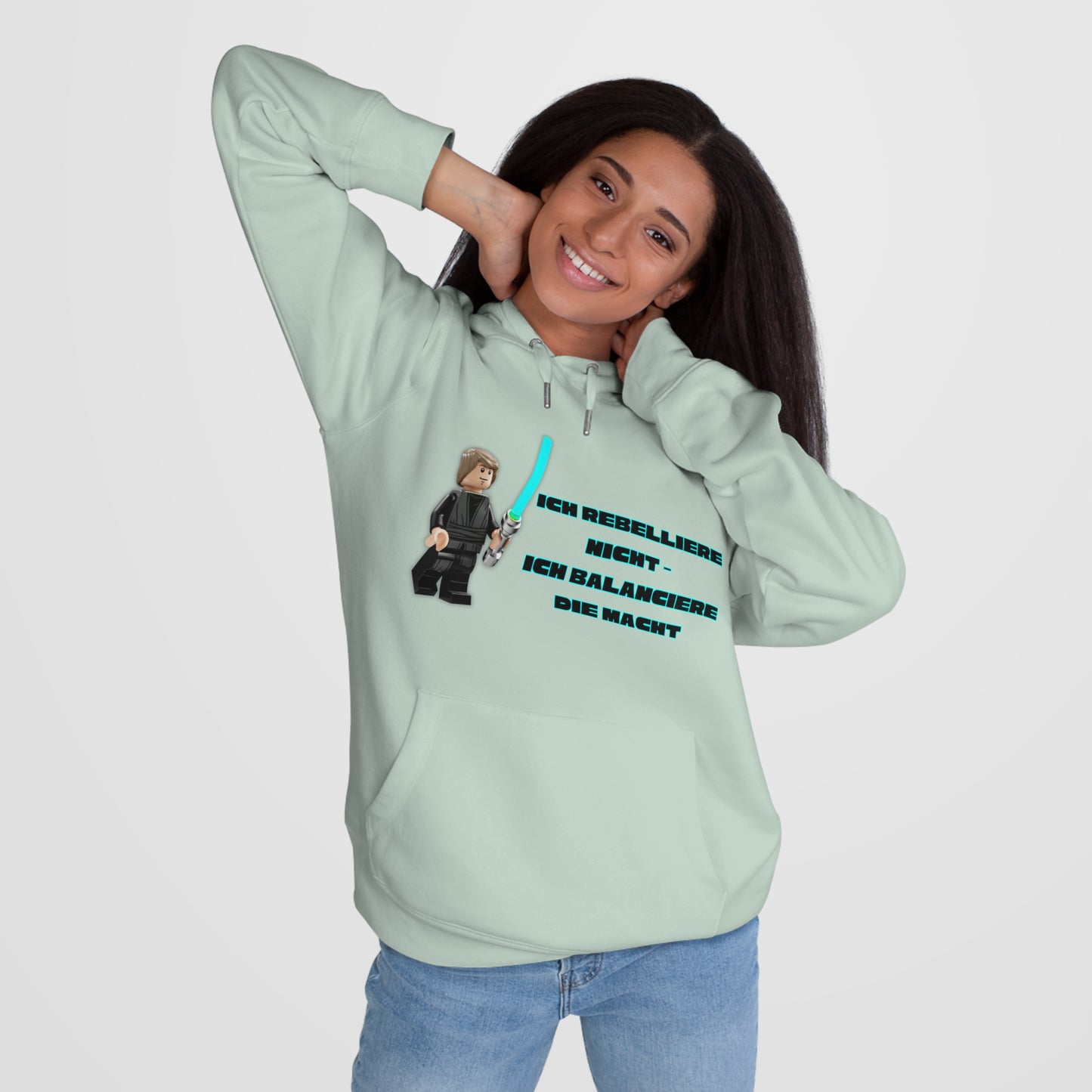 Star Wars Inspired King Hooded Sweatshirt - "I do not rebel - I balance the Force"