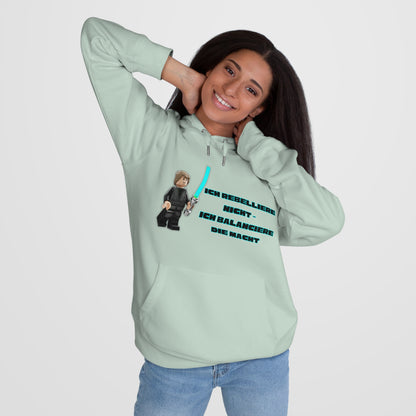 Star Wars Inspired King Hooded Sweatshirt - "I do not rebel - I balance the Force"