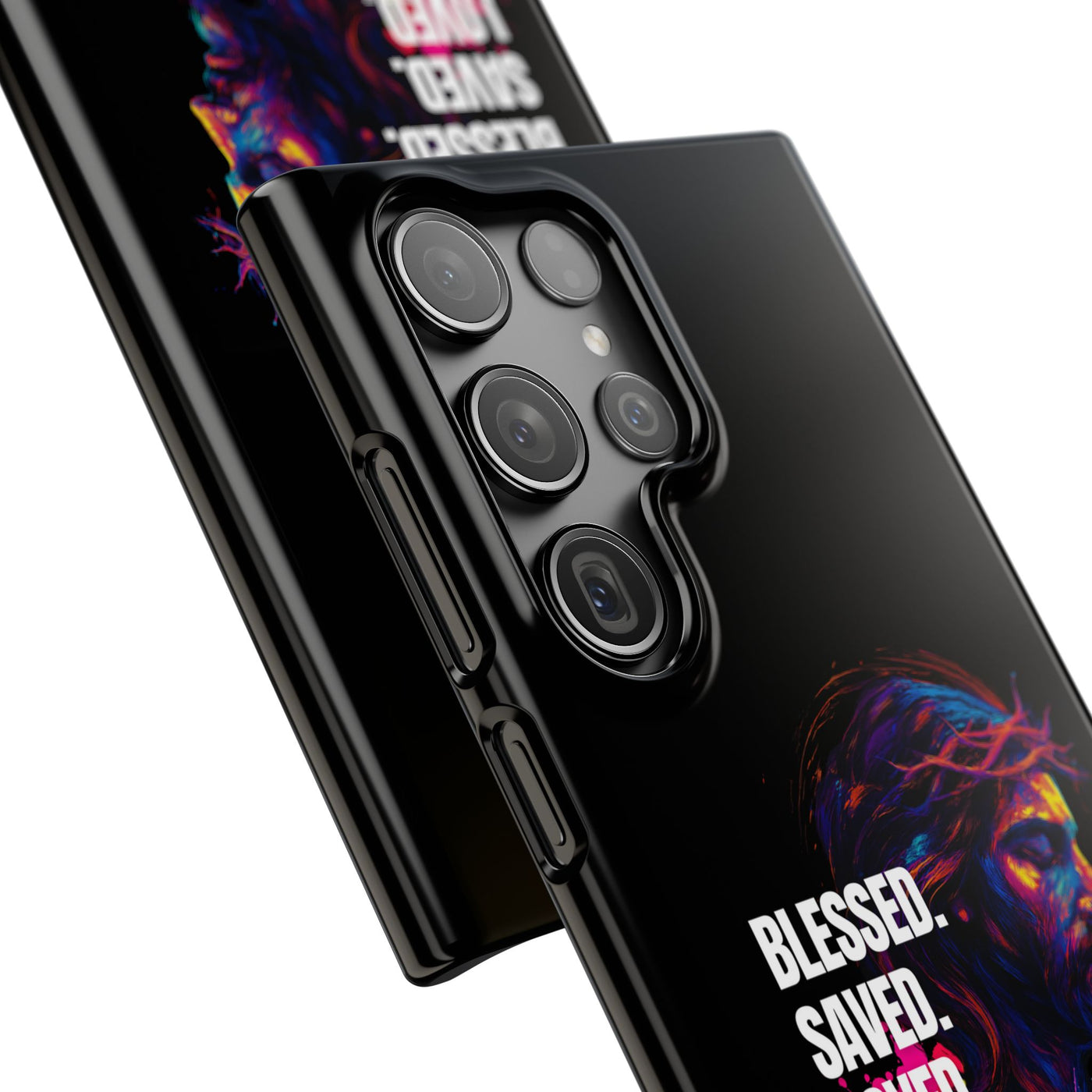 Blessed Saved loved - Snap Case - Jesus