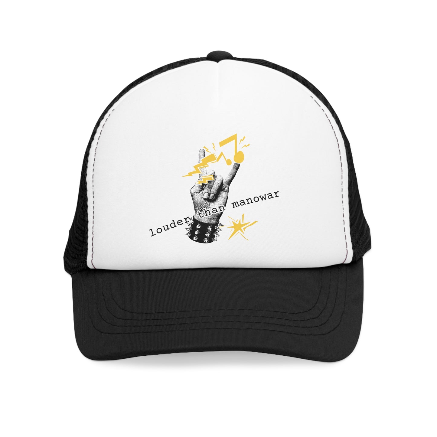 Punk Mesh Cap "louder than manowar"