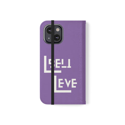 Handyhülle - inspirational Flip Case - 'Believe in You' Phone Cover