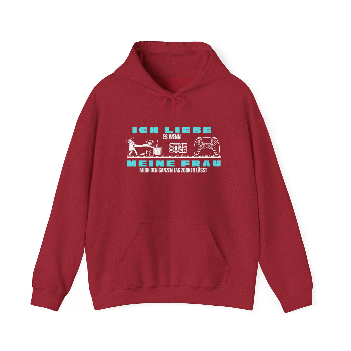 Gaming Love Unisex Hooded Sweatshirt - "Ich Liebe Es Wenn Meine Frau"