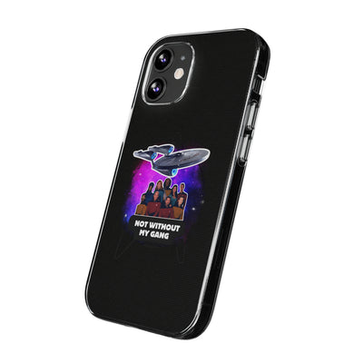 Galaxy-Inspired Soft Phone Case - Not Without My Gang, Star Trek Lovers Handyhülle