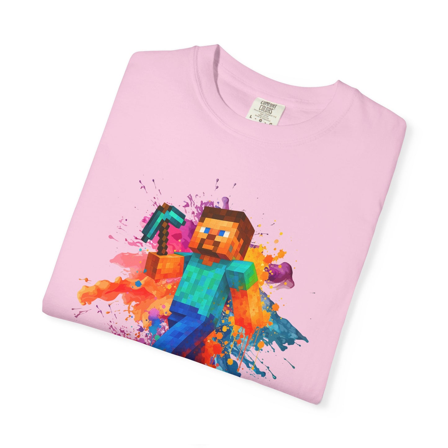 Colorful Gamer T-Shirt - Back to Different Minecraft Design