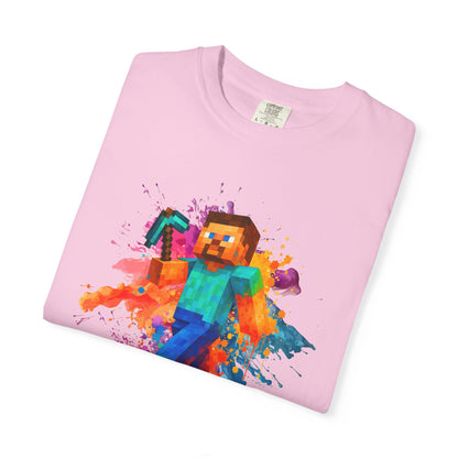 Colorful Gamer T-Shirt - Back to Different Minecraft Design