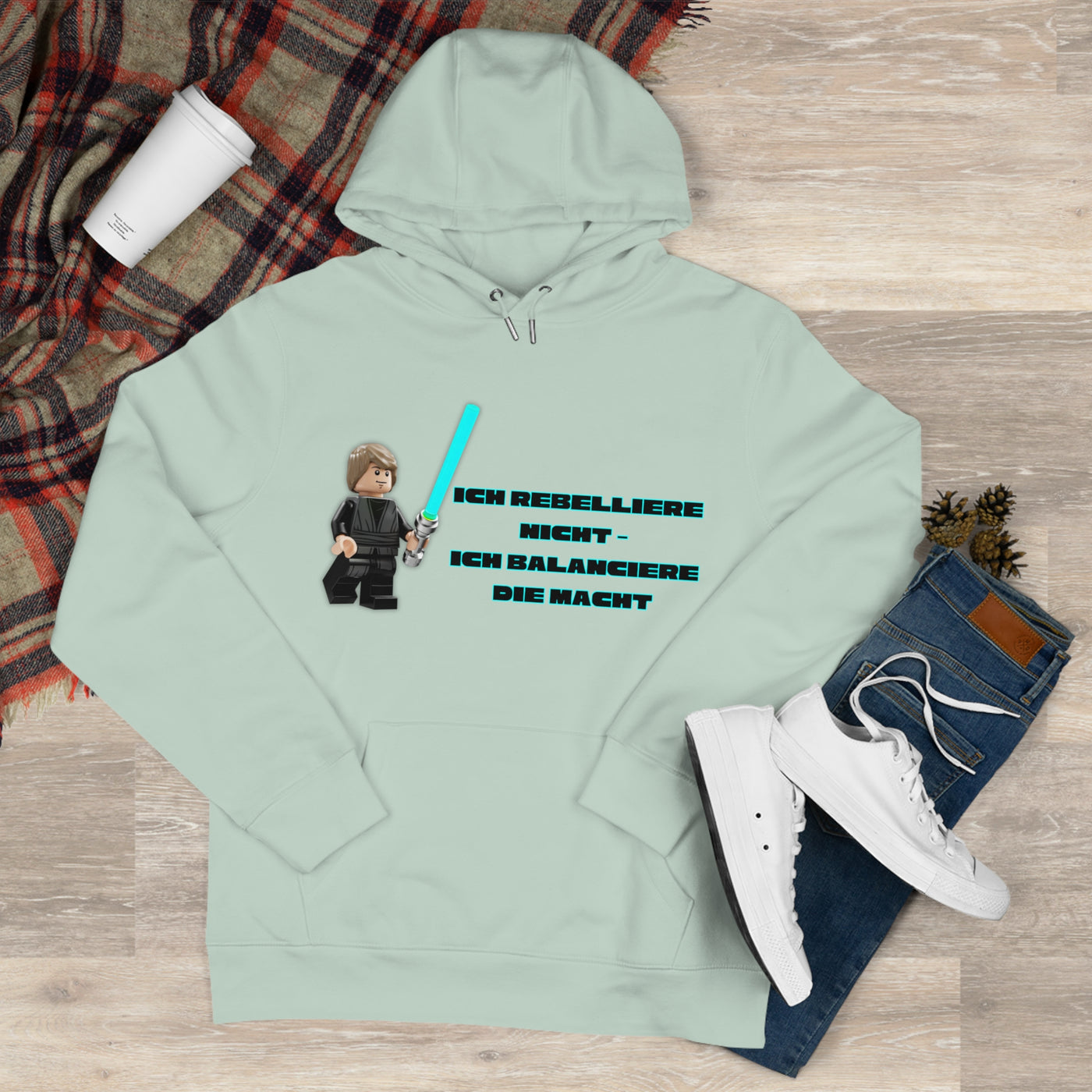 Star Wars Inspired King Hooded Sweatshirt - "I do not rebel - I balance the Force"