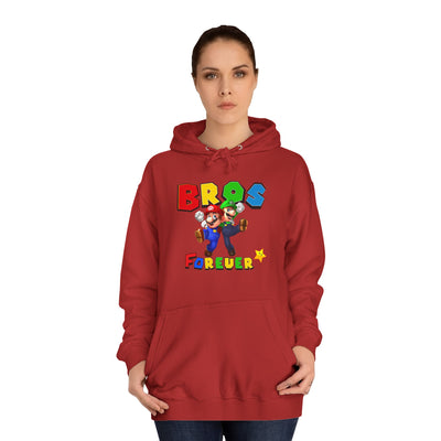 Super Bros College Hoodie, Unisex Gaming Hoodie