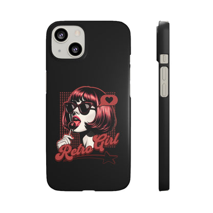 Retro Girl Snap Case Handyhülle