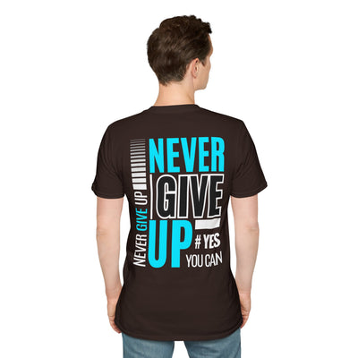 Unisex T-Shirt - Quit talking and start doing - Never give up...
