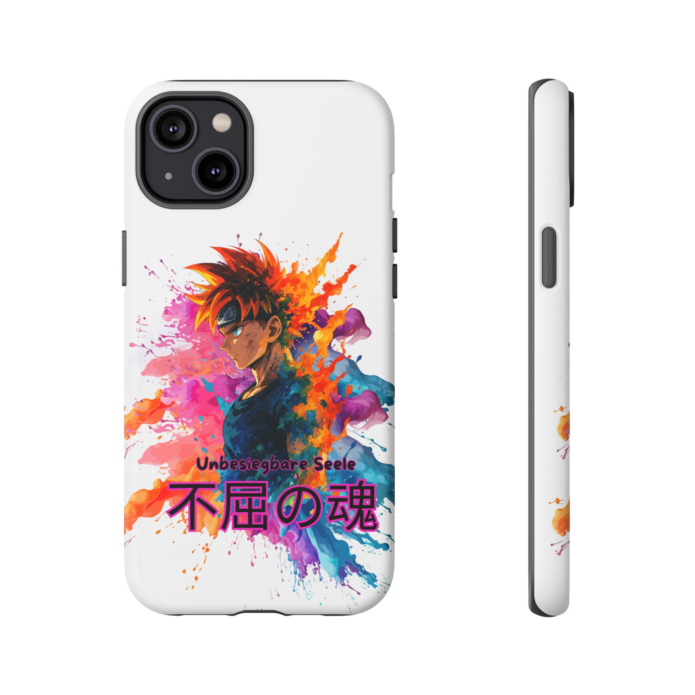 "unbesiegbare Seele" Tough Cases - Colorful Anime Phone Case Handyhülle