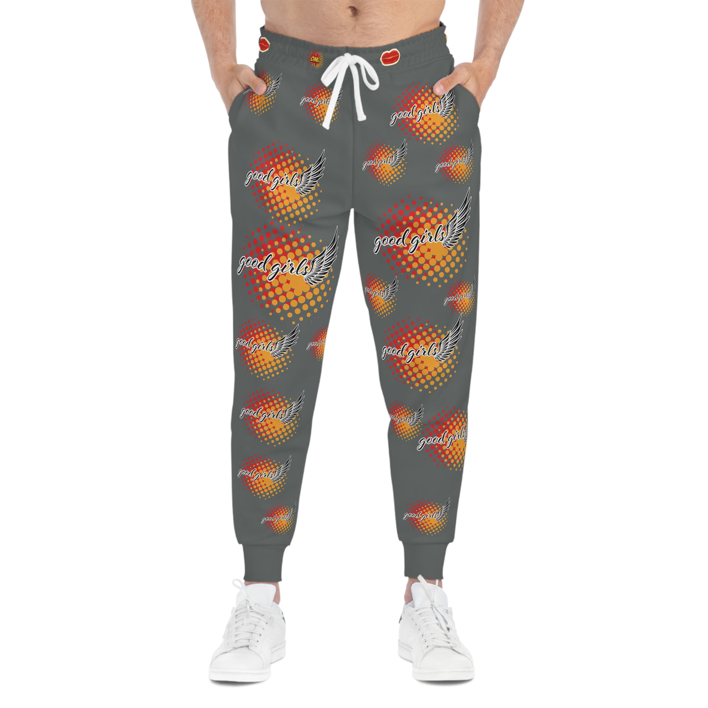 Vibrant Bird Print Athletic Joggers - Sweatpants "Good Girls Gone Bad"