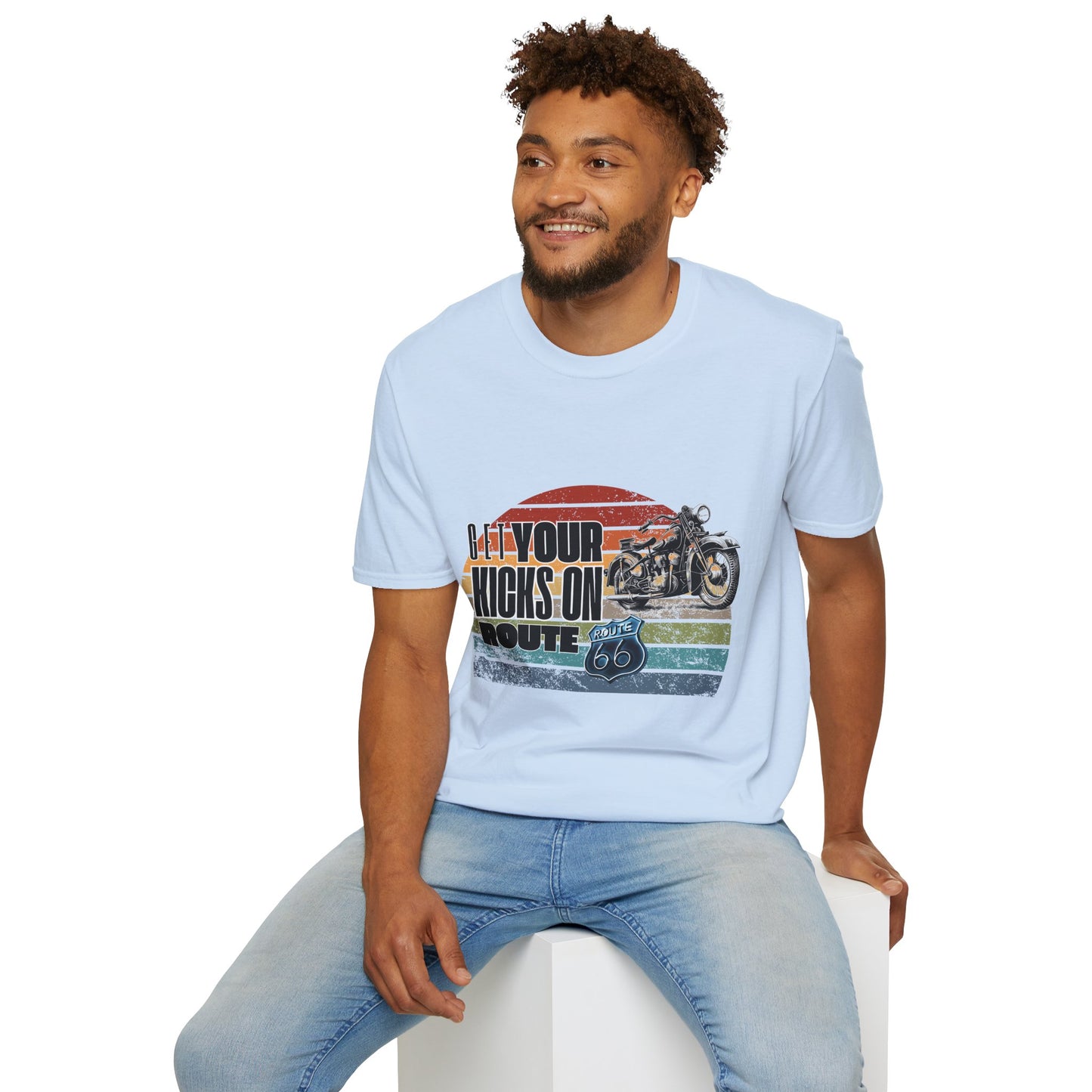 Retro Motorcycle Adventure Hoodie - 'Get Your Kicks On Route 66'