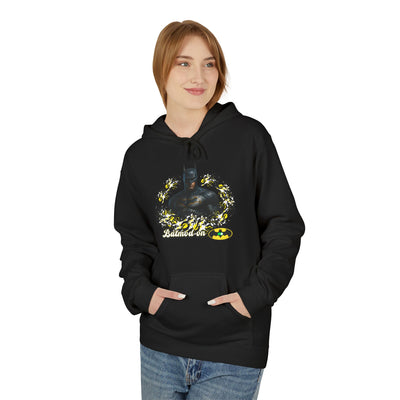 Batman-Inspired Unisex Fleece Hoodie, "Batmod on"