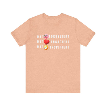 Inspirational Emoji T-Shirt Herz - Hirn - Humor - Heart - Mind - Humor
